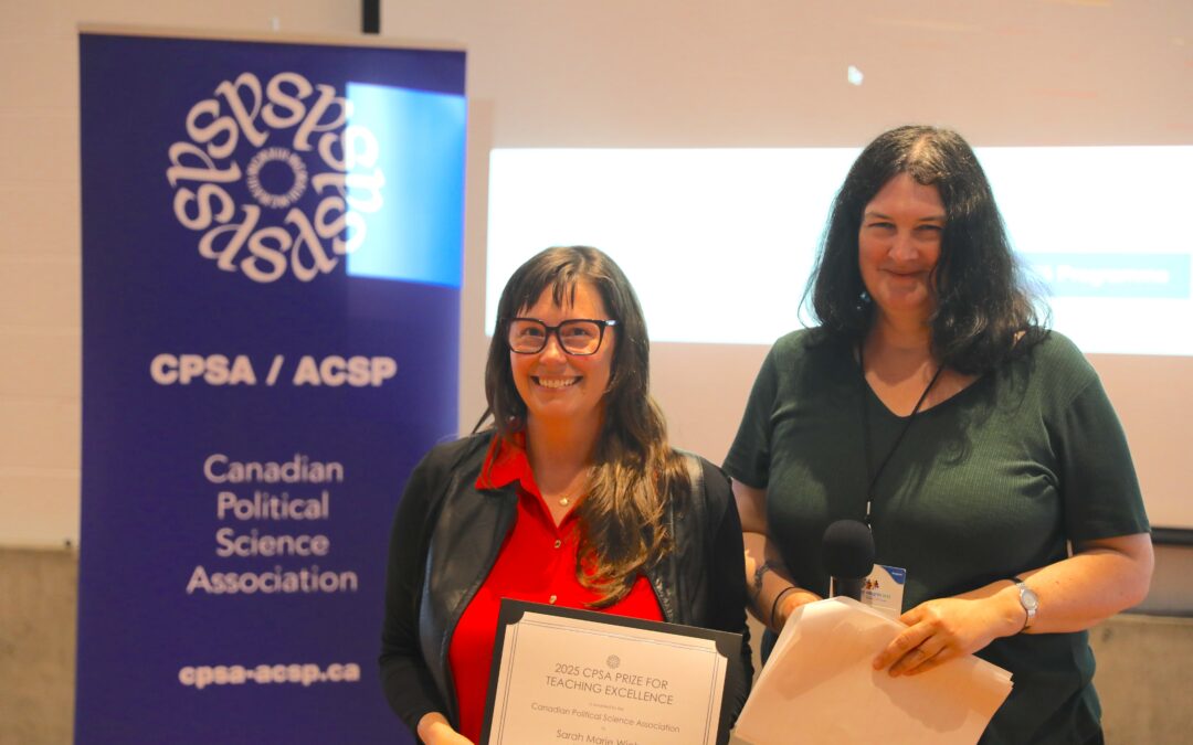 2025 Prix d’excellence en enseignement de l’ACSP